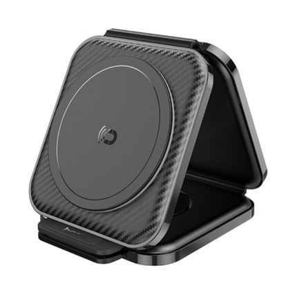 Беспроводное з/у Hoco CQ04 3в1 Folding Magnetic 15W CN Черный
